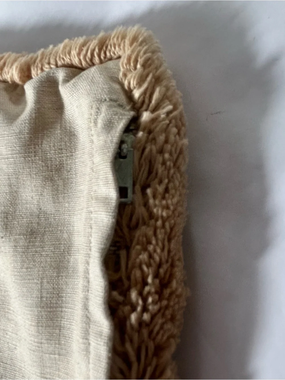 Vintage Crewel Embroidered Small Pillow Case 13X13 Fringe Square Home Decor